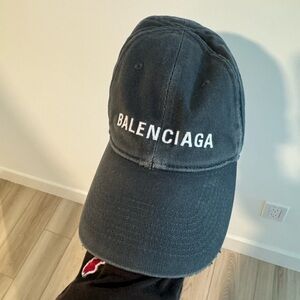 Balenciaga baseball cap in navy